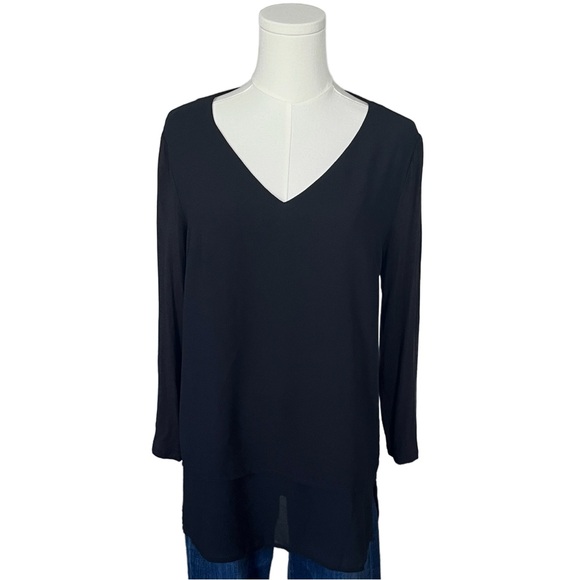 Michael Kors Tops - Michael Kors Black V-Neck Long Sleeve Tunic Blouse